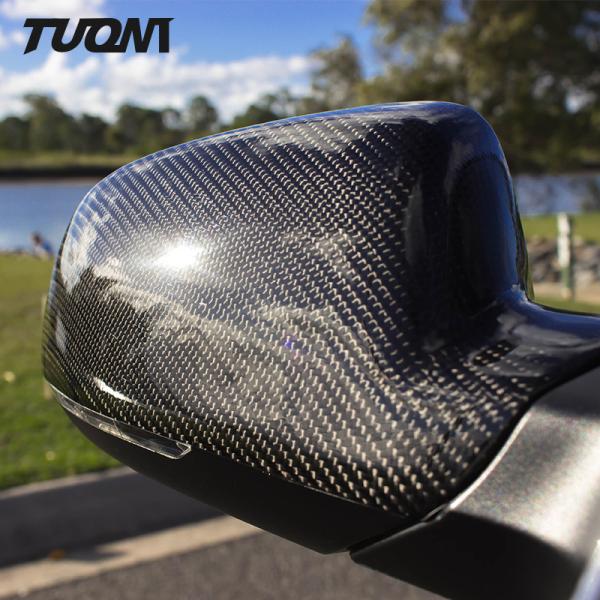 Black Carbon Fiber Side Mirror Car Rearview Mirror Cover Modify For Audi A3 2010-2021