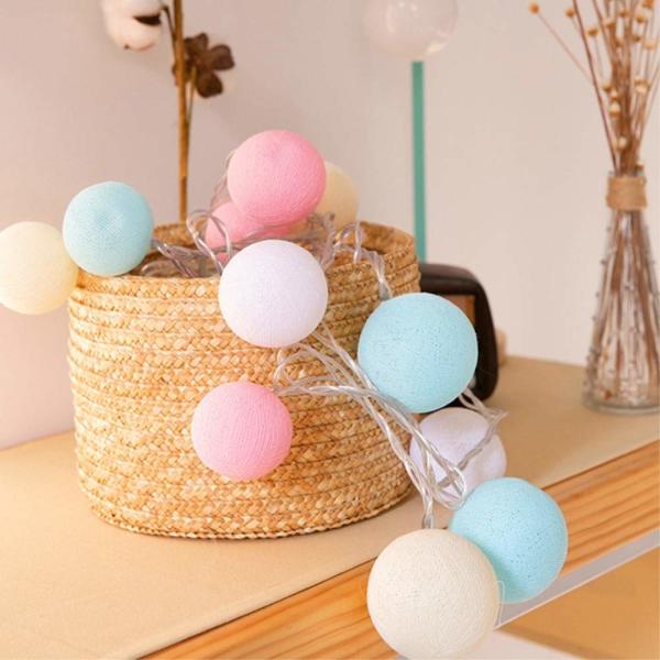 LED Light String , Battery-Operated, Mood Lighting, White/Grey/Brown Christmas atmosphere decorate Wedding
