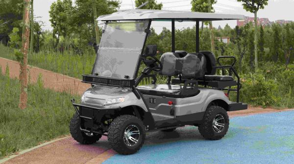 Carrinho de golfe de alumínio elétrico de 2 + 2 assentos aprovado pela CE Carrinho de golfe fora de estrada Carrinho de golfe de caça Buggy
