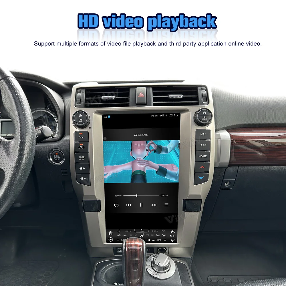 Android Toyota 4Runner Head Unit Авто стерео 2010-2023 Мультимедийный проигрыватель Замена