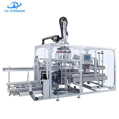 Máquina de embalagem de caixas de garrafas de servo de alta velocidade 200 ppm Velocidade de empilhamento 5-20 caixas/min