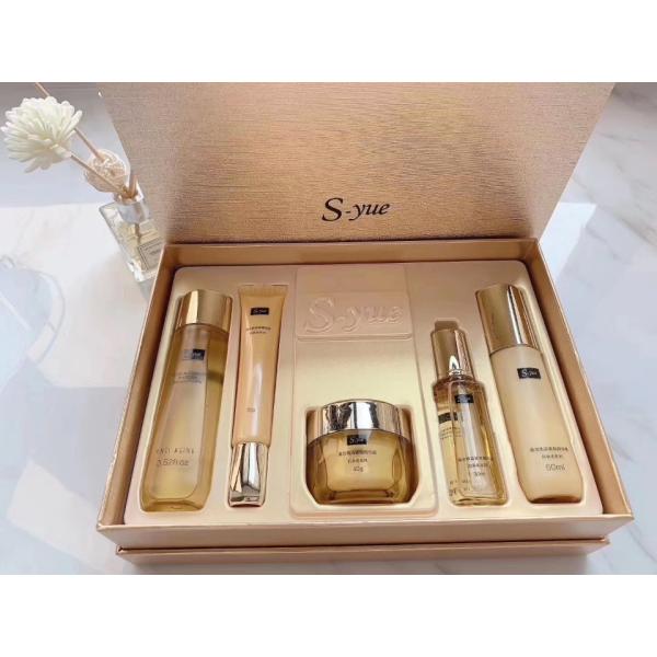 S-yue brand golden rejuvenating tightening series anti aging skin firming cosmetics