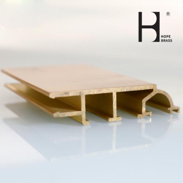 Durable Copper Extruding Sections Brass Window Frame Manufacturer Brass Window Door Profiles manufacturer