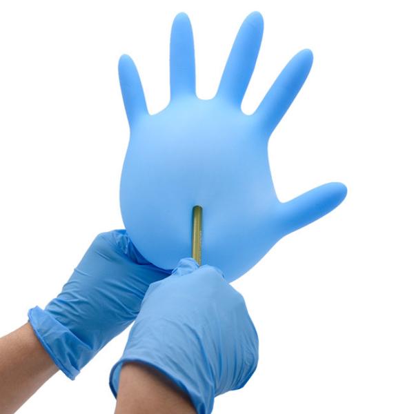 Non - Sterile Nitrile Chemical Resistant Gloves , Biodegradable Disposable Gloves