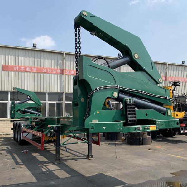 Semi-remorque à chargement et déchargement latéral coulissante à suspension mécanique de 60 tonnes