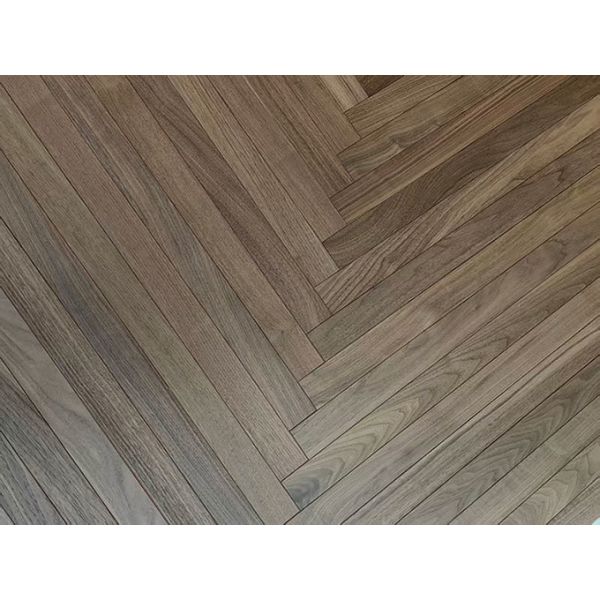 52mm American Walnut Herringbone Parquet Flooring with 3MM Top Veneer and 1210 x 52 x 10MM Size