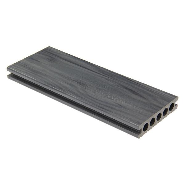 WPC 140mm Hollow Composite Decking Boards Groove Surface Art Color For Villa