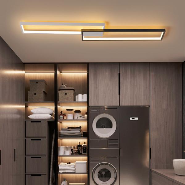 LED Office Ceiling Lamp Rectangular Modern Minimalist Meeting Living Room Strip Spot Lights(WH-MA-222)