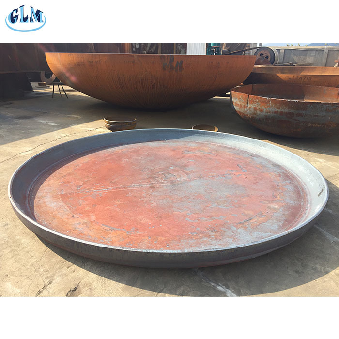 Corrosion Resistant Flat Dished Head with 50mm Thick ASME Certified Pressure
