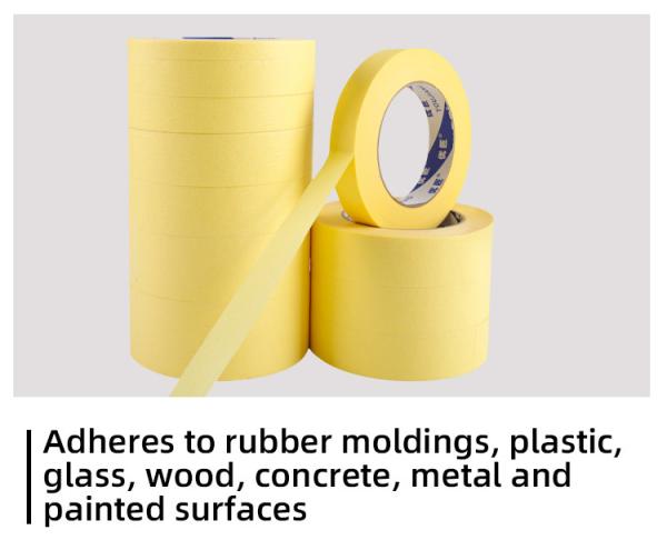 High Temperature UV Resistance Resistance Painters Masking Adhesive Edge Rubber Easy Tear Car Painting Tape