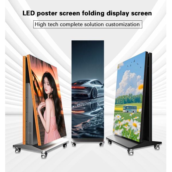 Foldable LED Mobile Poster Screen in P2.5 P1.86 P1.53 P1.25