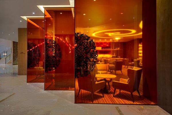Colorful Roof Ceiling Divider Pvb Toughened Laminated Glass