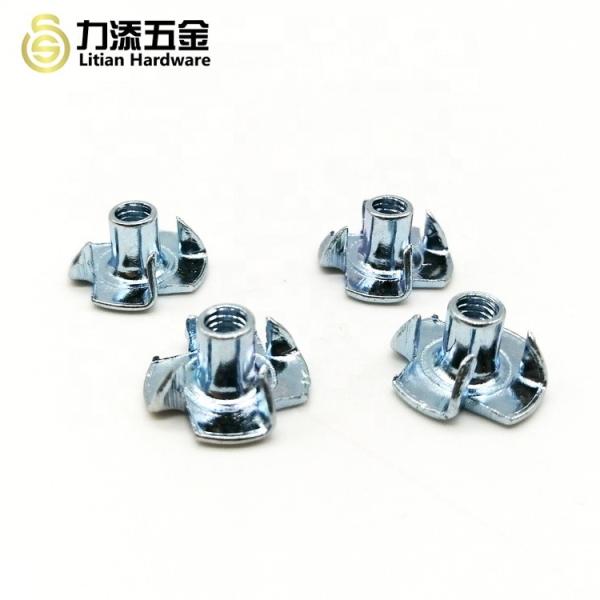 Stainless Steel Wood Insert Lock Nut M6 M8 4 Pronged A2-70 Grade