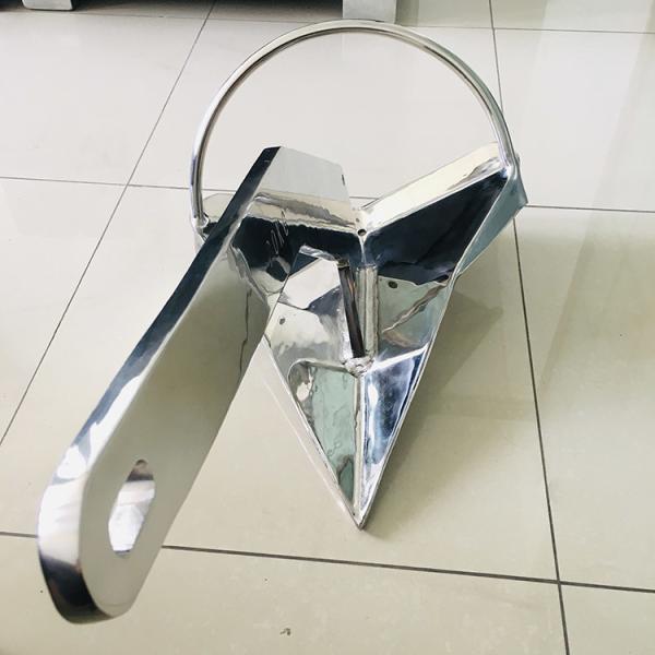 ISO OEM Silver Polish Steel Rocna 20kg Anchor For Fishing Boat