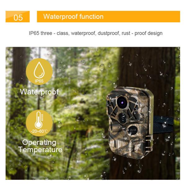 2in 4k Night Vision Hunting Camera Waterproof Animal Trail TFT LCD