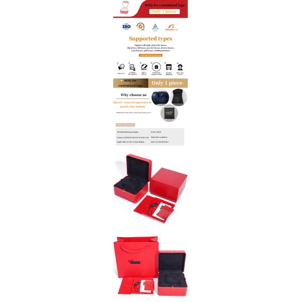 Captivating Octagonal Hard Paper Watch Case Box With Gold Button Ornament