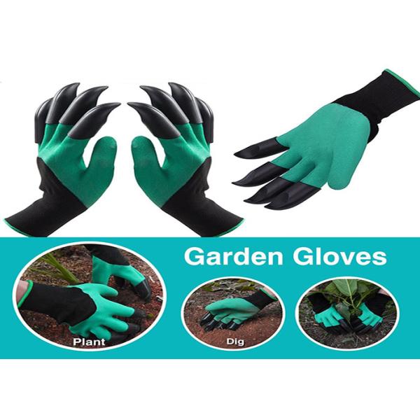 Plastic Garden Genie Gloves , S - XXL Ladies Garden Gloves With Claws