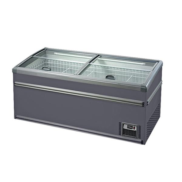 Supermarket Frozen Goods / Food / Seafood Storage Display Island Cabinet Freezer