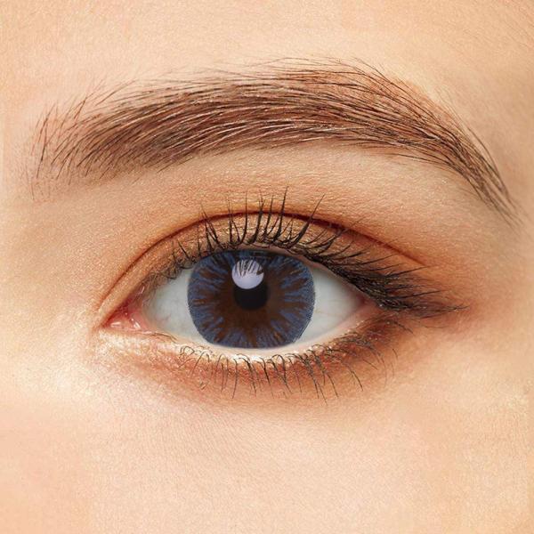 Soft Eco Icy Blue Eye Contact Lenses 14.2mm For Dark Eyes