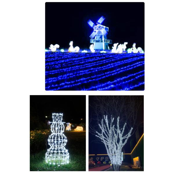 Outdoor Waterproof 300m Purple LED Fairy Lights String Garland for Christmas Holiday Decoration