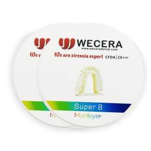 3D Pro B1 Zirconia Dental Block Multilayer 16 Vita Colors 57% Translucency