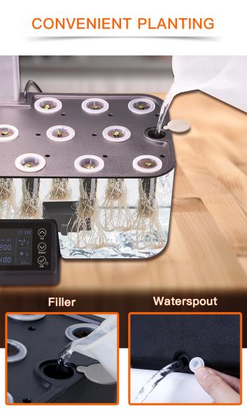 Electricity Powered Hydro Grow System , Smart Hydroponic Plant Pots For Indoor Farming