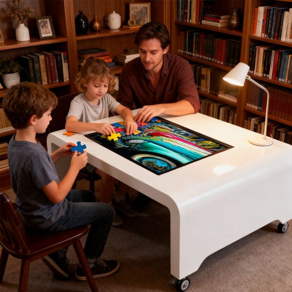 Table tactile intelligente 32 pouces 4K interactive pour jeux éducatifs enfants
