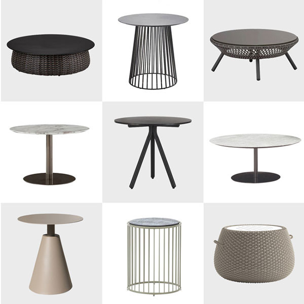 El sofá exterior impermeable del jardín del salón fija los muebles de lujo al aire libre del patio