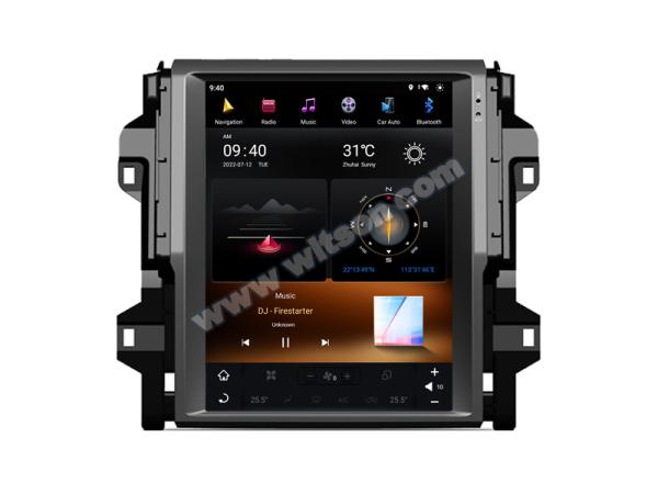 9Écran.7  Tesla Écran Android vertical Pour Pour Toyota Fortuner 2017-2022 Multimédia de voiture Stéréo GPS Lecteur de jeu de voiture