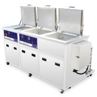 Trois réservoirs 77l 3000w ont chauffé les pièces précises de décapants ultrasoniques nettoyant rinçant le séchage