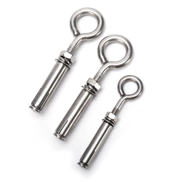 316 Stainless Steel Welded Eye Bolt for Rigging Hardware from Round Head Measurement System INCH Size 1.6 m