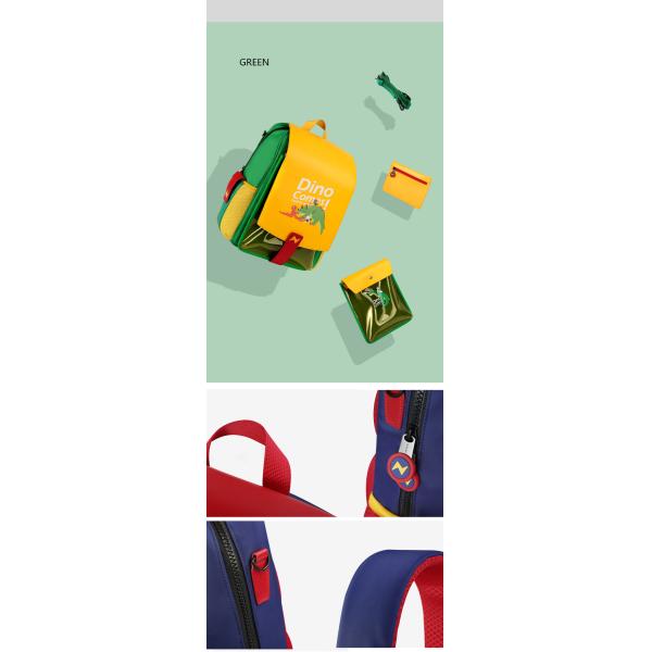 Nohoo new design school bag PU PVC Polyester double shoulder bag student children school bags