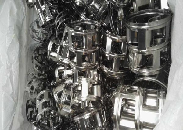 0.25 - 3.0mm Thick Metal Random Packing Hy-Pak Packing Improved Pall Ring 25 - 90mm