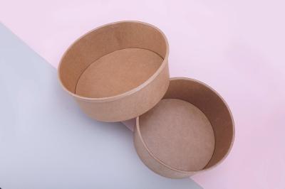 Recycled Materials Water Based Ink Flexo Kraft Paper Bowls for Noodle, Milk, Lollipop