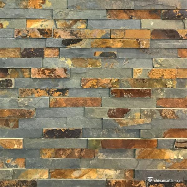 Slate Culture Stone Copper Rust Grey Slate Culture Stone Cladding China Cheap Ledge Stone