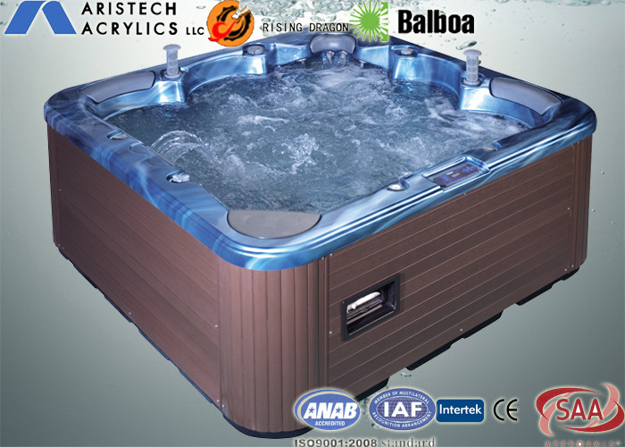 Good Price Combo Massage Outdoor Whirlpool Massage Bathtub with 4 Seats + 2 Lounges
