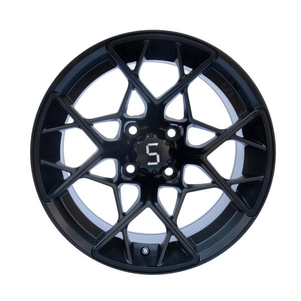 Штейновая черная тележка гольфа алюминиевого сплава катит стиль 14 дюймов исключительный