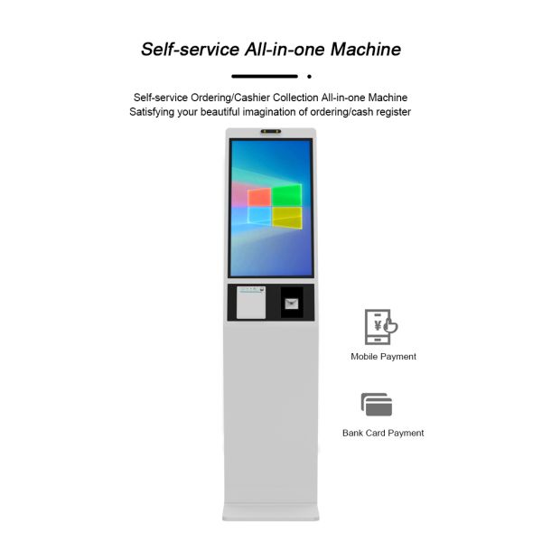 27 inch Windows Customized Indoor Self-Service Kiosk vertical Restaurant Ordering & Touch Screen Payment with SDK Function