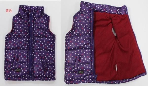 Apparel Fashion girl's padding vests stock 03D (girl's  jackets,coats,tops)