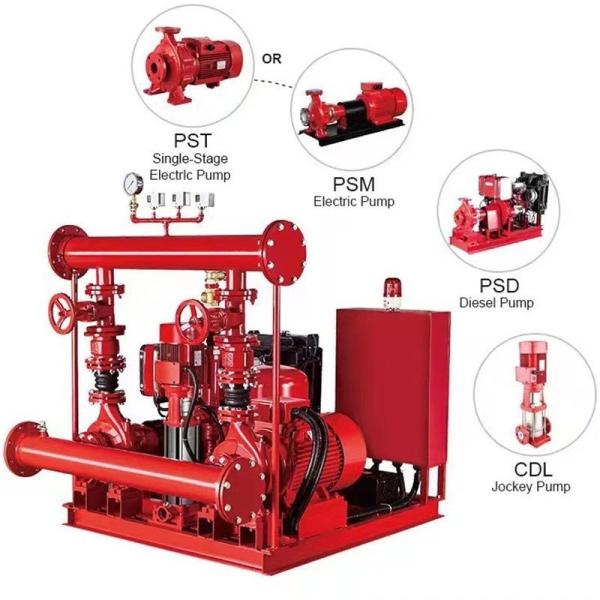 XBD Vertical Fire Fighting Pump System 5hp Indoor Hydrant Sump Pump Station