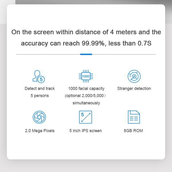 RA05 TCP/IP Biometric Attendance System Facial Recognition Device And Fingerprint Scanner Support Wifi