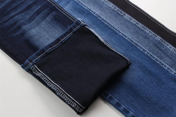 Dark Blue Black Backside Good Stretch Denim Fabric For Jeans