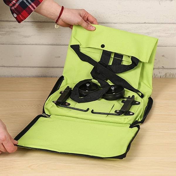 Market Foldable Reusable Shopping Bags 2 Wheels Luggage Vegetable Trolley Bag