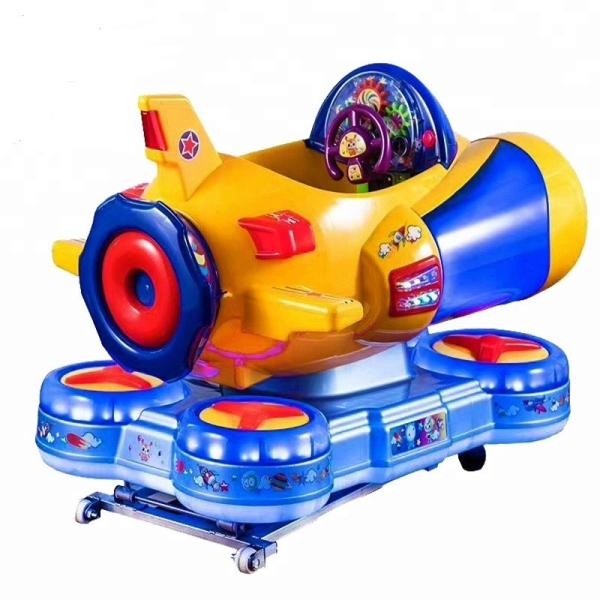 Happy Flight Kiddie Airplane Ride / Helicopter Rides For Children