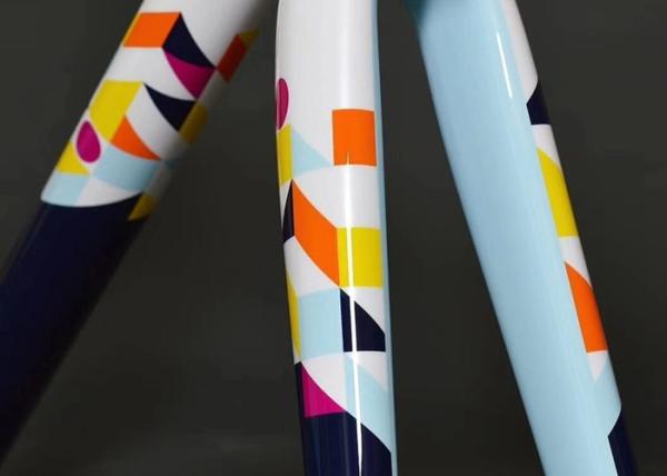 Decalques do quadro da bicicleta da decoração de DIY com resistência de abrasão da certificação do GV