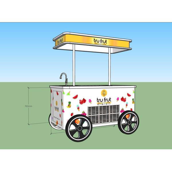 Gelato Ice Cream Push Cart /freezer vending machine /display freezer
