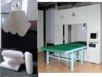 Cortador horizontal del contorno de la espuma de la tabla del vacío con la cuchilla oscilante para la espuma de la memoria