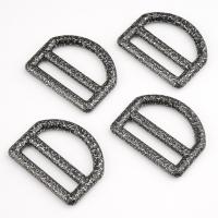 Antique Nickel D Shape Buckle Slider Tri-Glide for 1