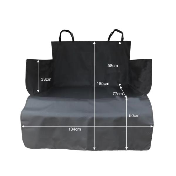 Customized Dog Back Seat Covers Durable Pet Car Seat Covers With Leash Folding Feeding Bowl