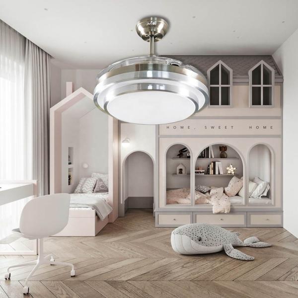 42 Luz de ventilador de teto LED para decoração moderna em 3000-6000k